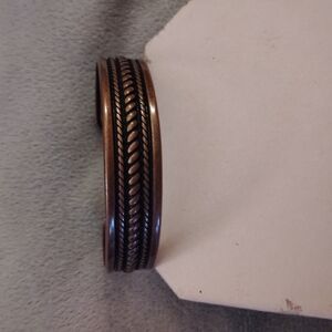Men's Copper Bracelet with Braided Design
